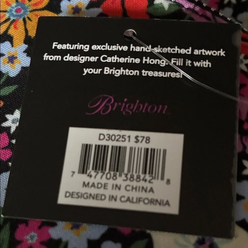 Brighton Painted Poppies Belt Bag NWT